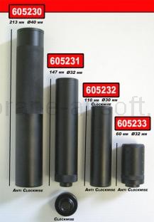 Airsoft Tlumie - CYBG tlumi 213x40mm (14mm lev.)