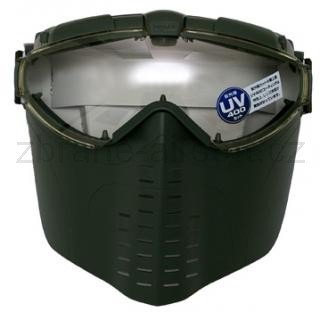 Army shop Masky - PRO Goggle s ventiltorem zelen