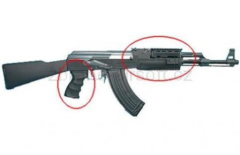 Tla zbran - G and ;P speciln kovov set pedku pro AK47